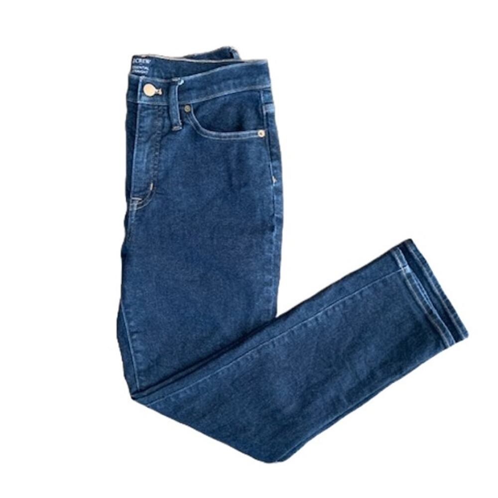 J.Crew Essential Straight High‎ Rise Jeans Dark Indigo Wash Women Size 27